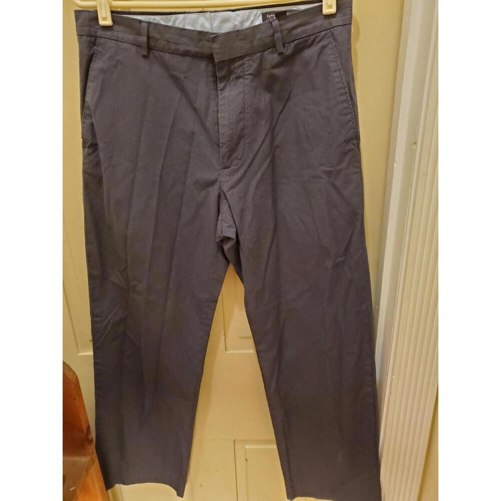 Banana Republic Dress Chino Pants Mens 33x30 Black FlatFront